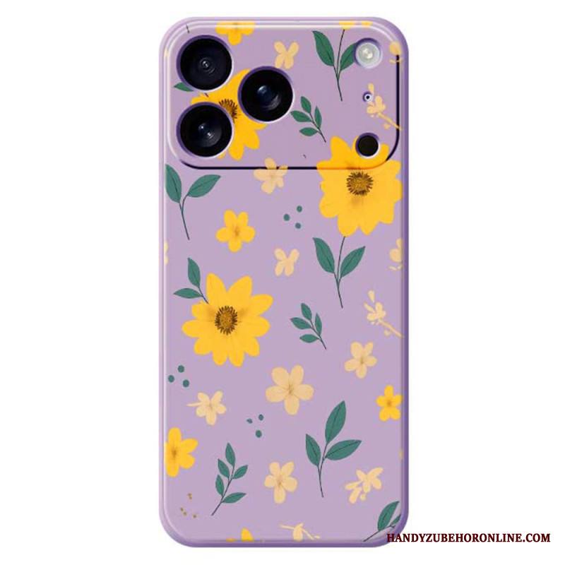 Kuori iPhone 17 Pro Nestemäisestä Silikonista Tehdyt Päivänkakkarat Suojakuori