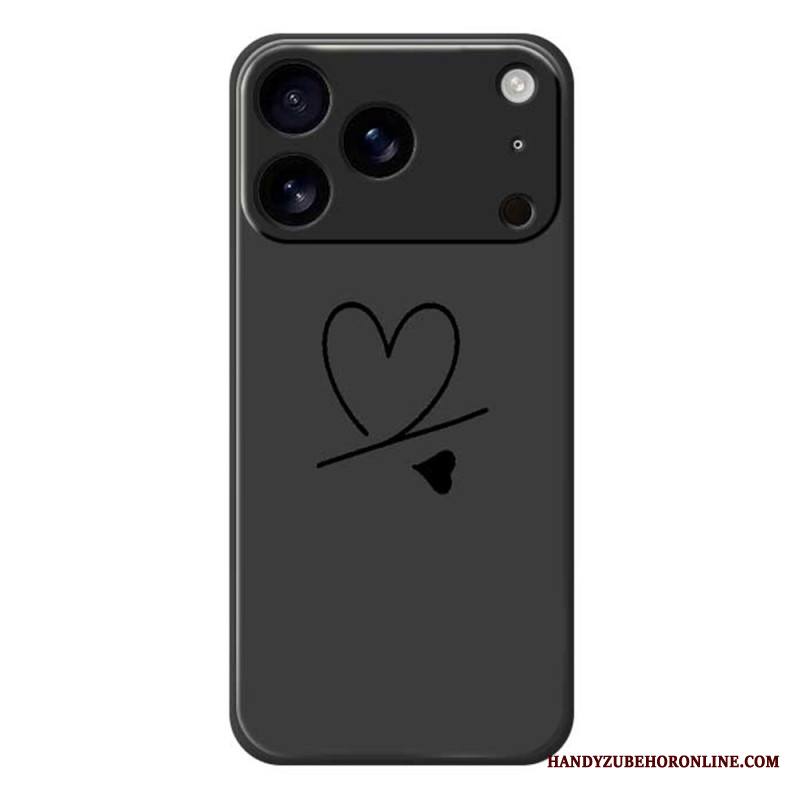 Kuori iPhone 17 Pro Nestemäisestä Silikonista Tehdyt Sydämet