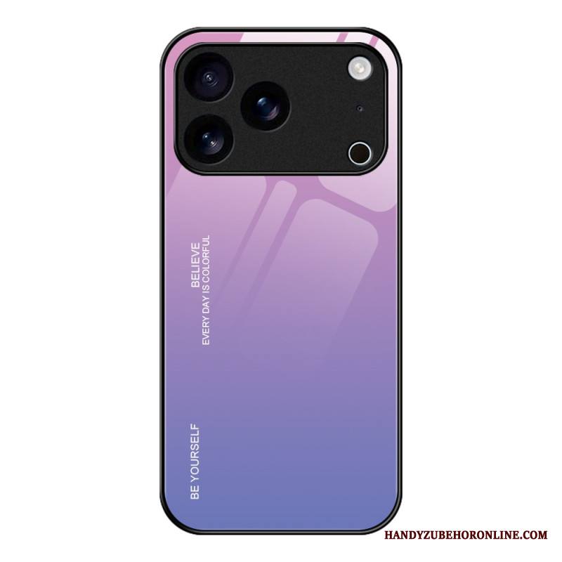 Kuori iPhone 17 Pro Ole Oma Itsesi Karkaistu Lasi