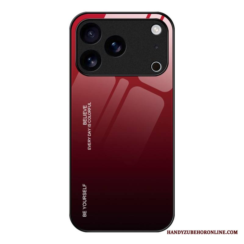 Kuori iPhone 17 Pro Ole Oma Itsesi Karkaistu Lasi