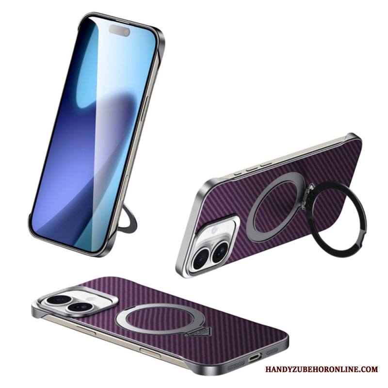 Kuori iPhone 17 Yhteensopiva Magsafe Leather Effect -kotelon Ja Telineen Kanssa