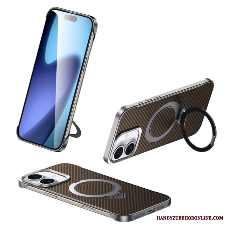 Kuori iPhone 17 Yhteensopiva Magsafe Leather Effect -kotelon Ja Telineen Kanssa