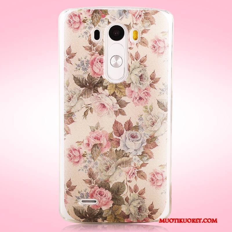 Lg G3 Maalaus Pesty Suede Kuori Kotelo Suojaus Kova Puhelimen Kuoret