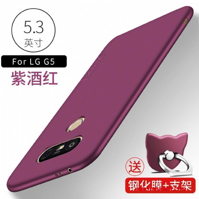 Lg G5 Kuori Murtumaton Ultra Pesty Suede Silikoni Ohut Kotelo Suojaus