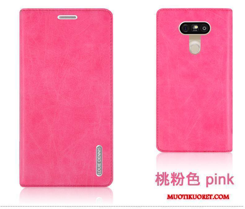 Lg G5 Puhelimen Nahkakotelo Simpukka Puhelimen Kuoret Murtumaton Kuori Takakansi