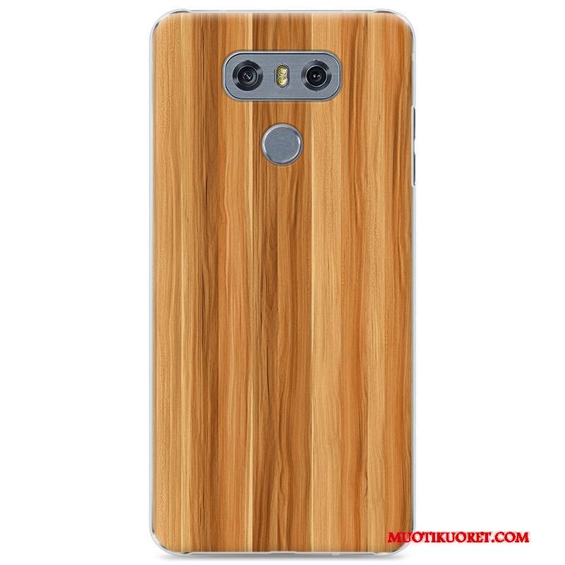 Lg G6 Murtumaton Puulajit Kuori Suojaus Musta Puhelimen Kuoret Kotelo