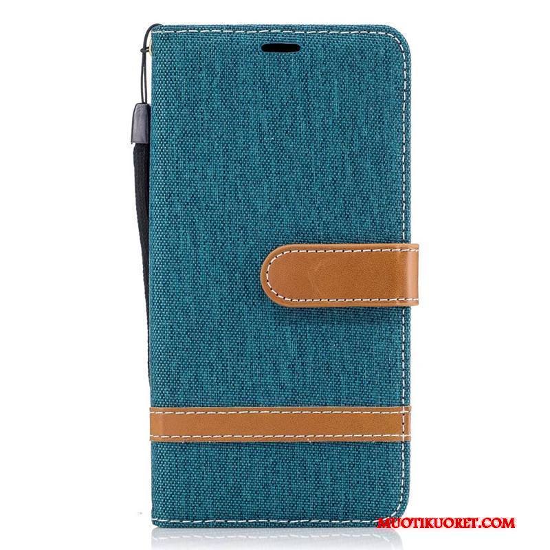 Lg K8 Puhelimen Punainen Nahkakotelo Kuori Kuoret Salkku Denimi