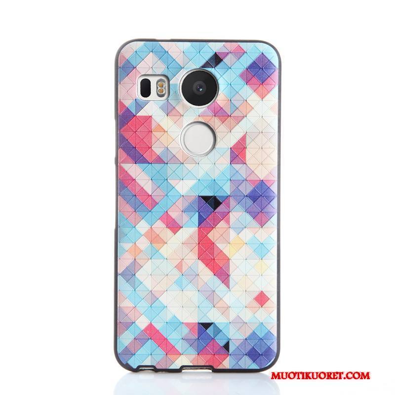 Lg Nexus 5x Monivärinen Kotelo Murtumaton Puhelimen Kuoret Silikoni Kuori Punainen