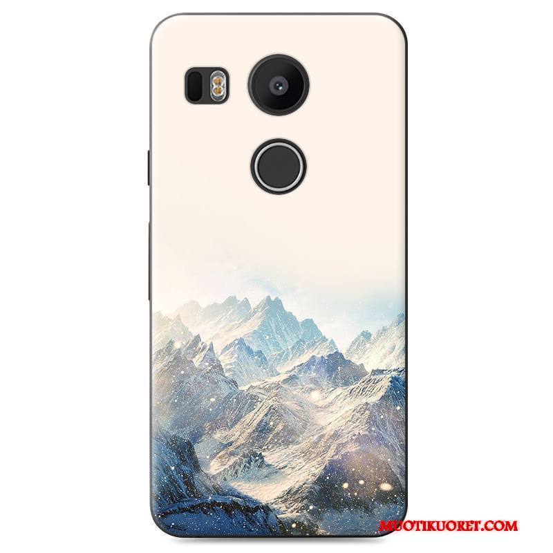 Lg Nexus 5x Suojaus Maalaus Sininen Sarjakuva Kotelo Kuori Kova