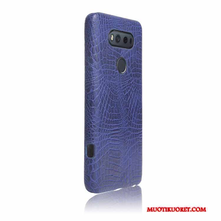 Lg V20 Kuori Vuosikerta Puhelimen Kuoret Vaaleansininen Kotelo Valo Nahkakotelo Suojaus