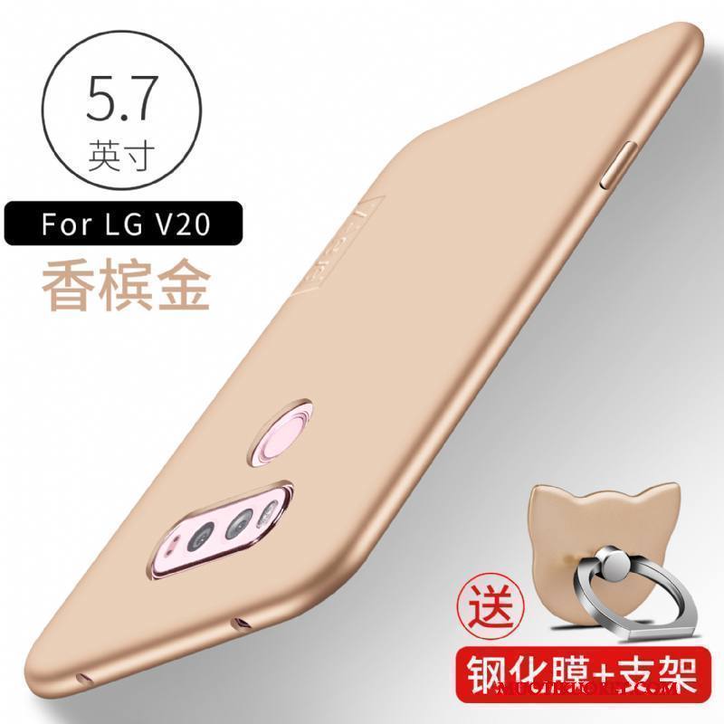 Lg V20 Puhelimen Kuoret Suojaus Pehmeä Neste Kuori Pesty Suede Ultra Kotelo