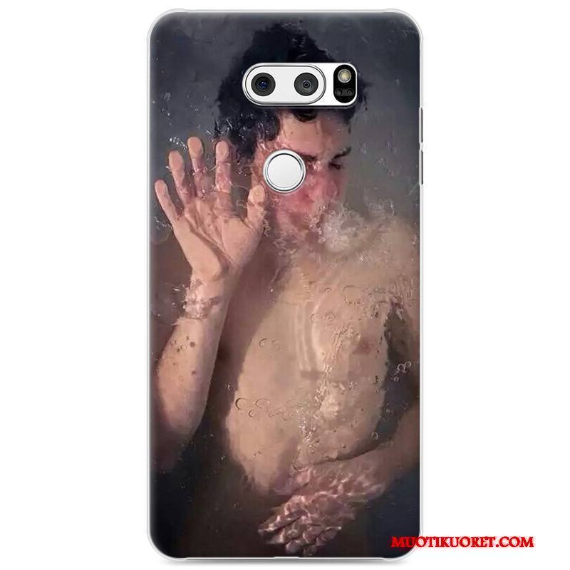 Lg V30 Trendi Rakastunut Kova Sininen Kotelo Puhelimen Kuoret Kuori