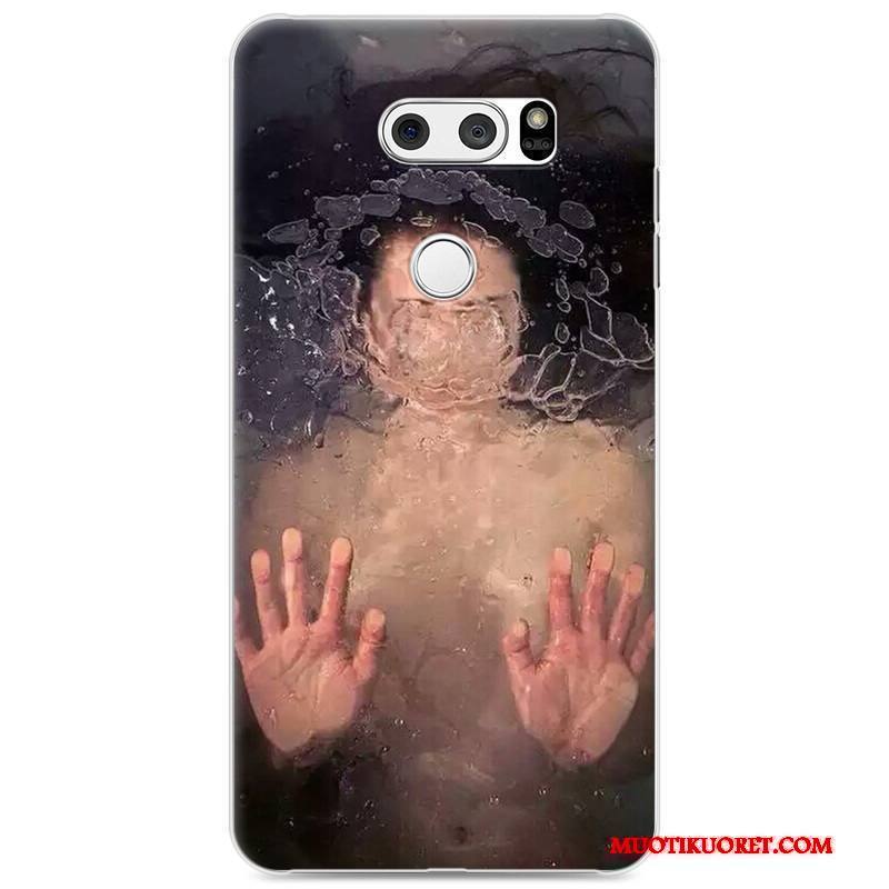 Lg V30 Trendi Rakastunut Kova Sininen Kotelo Puhelimen Kuoret Kuori