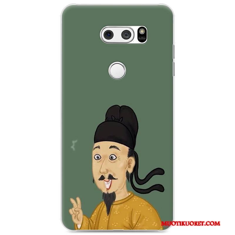 Lg V30 Trendi Rakastunut Kova Sininen Kotelo Puhelimen Kuoret Kuori