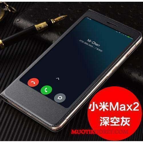 Mi Max 2 Kuori Simpukka Nahkakotelo Kulta Puhelimen Kuoret All Inclusive Suojaus Pinkki