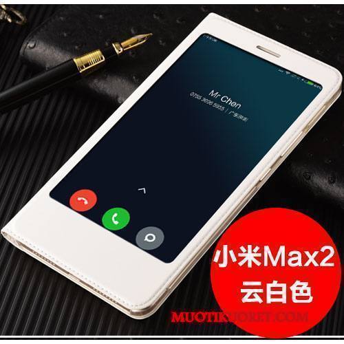 Mi Max 2 Kuori Simpukka Nahkakotelo Kulta Puhelimen Kuoret All Inclusive Suojaus Pinkki