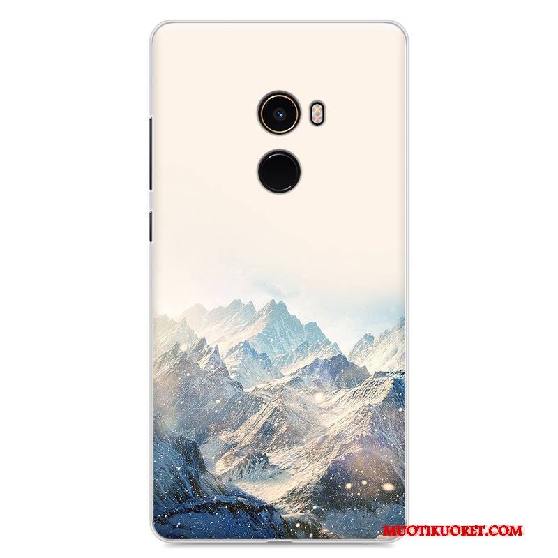 Mi Mix 2 Pehmeä Neste Sininen Kuori Persoonallisuus Pieni Suojaus Maalaus