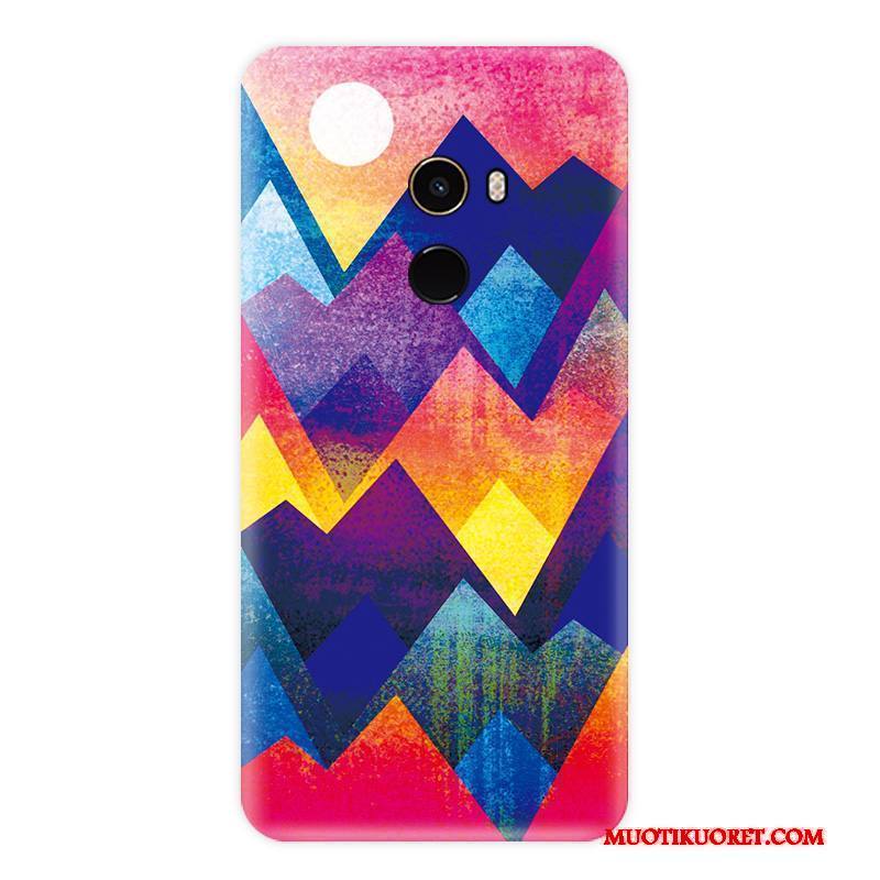 Mi Mix 2 Pieni Kuori Pesty Suede All Inclusive Puhelimen Kuoret Murtumaton Violetti