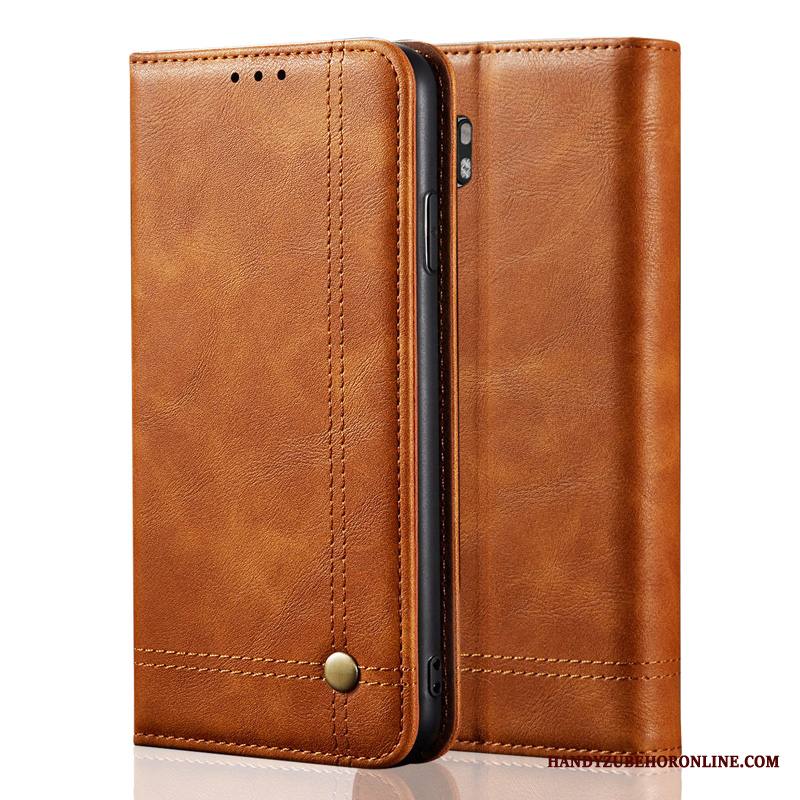 Mi Note 10 Kuori Puhelimen Kuoret Murtumaton Tila Liiketoiminta Pieni Punainen Aito Nahka