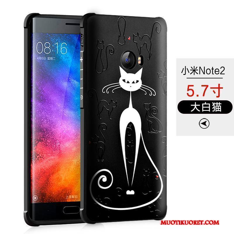 Mi Note 2 Kuori Musta Kotelo Trendi Puhelimen Kuoret All Inclusive Murtumaton Suojaus
