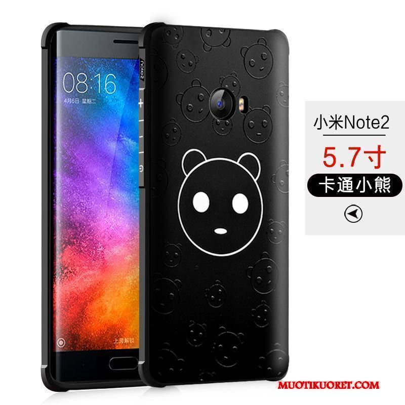 Mi Note 2 Kuori Musta Kotelo Trendi Puhelimen Kuoret All Inclusive Murtumaton Suojaus