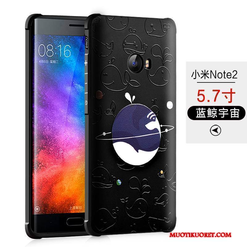 Mi Note 2 Kuori Musta Kotelo Trendi Puhelimen Kuoret All Inclusive Murtumaton Suojaus