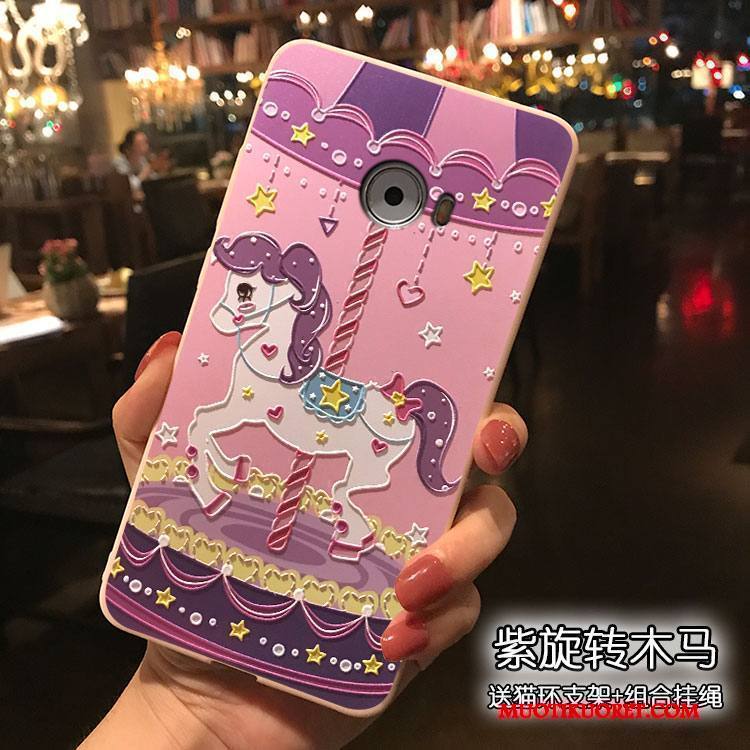 Mi Note 2 Kuori Sarjakuva Kotelo Jauhe Violetti Pieni Puhelimen Kuoret Ripustettavat Koristeet