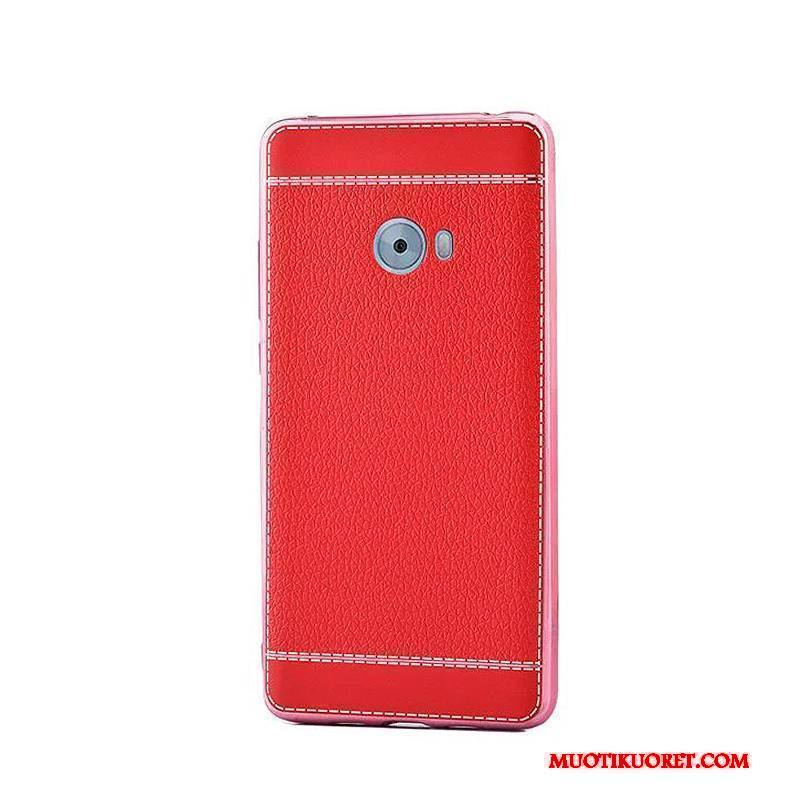 Mi Note 2 Kuori Suojaus Punainen Liiketoiminta Pieni Trendi Kukkakuvio Nahka