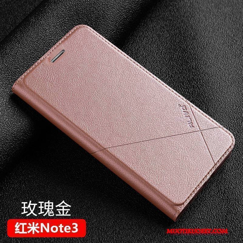 Mi Note 3 Kulta Suojaus Puhelimen Kuoret Nahkakotelo Pieni Kuori Murtumaton