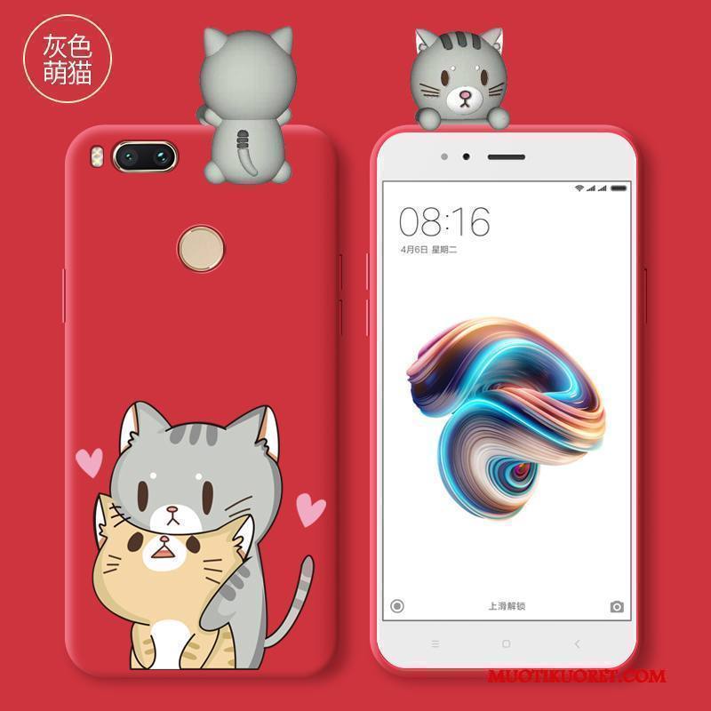 Mi Note 3 Kuori Silikoni Kotelo Pieni All Inclusive Punainen Pehmeä Neste Murtumaton