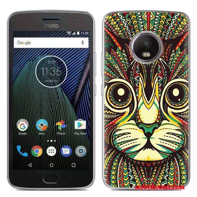 Moto G5 Puhelimen Kuoret Sarjakuva Kuori Pehmeä Neste Luova Maalaus Kotelo