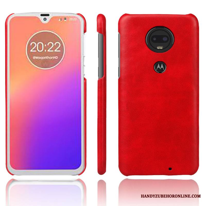 Moto G7 Plus Liiketoiminta Murtumaton Nahka Persoonallisuus Vuosikerta Kotelo Kuori