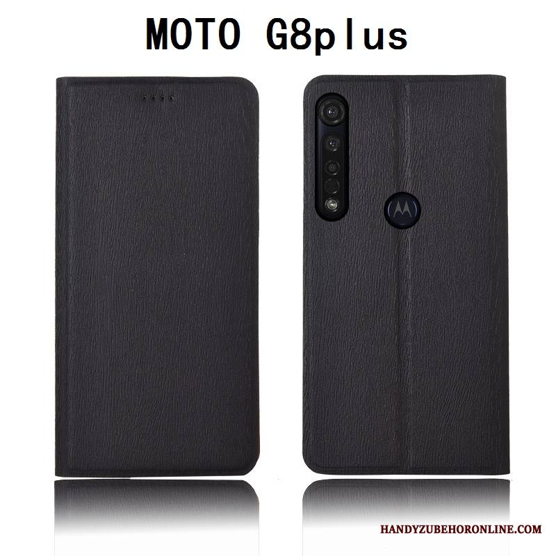 Moto G8 Plus Kuori All Inclusive Kotelo Kukkakuvio Suojaus Silikoni Nahkakotelo Pehmeä Neste