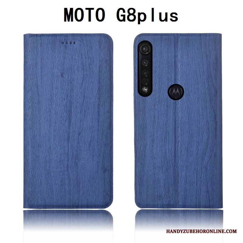 Moto G8 Plus Kuori All Inclusive Kotelo Kukkakuvio Suojaus Silikoni Nahkakotelo Pehmeä Neste