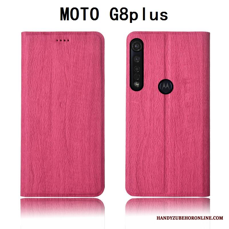 Moto G8 Plus Kuori All Inclusive Kotelo Kukkakuvio Suojaus Silikoni Nahkakotelo Pehmeä Neste