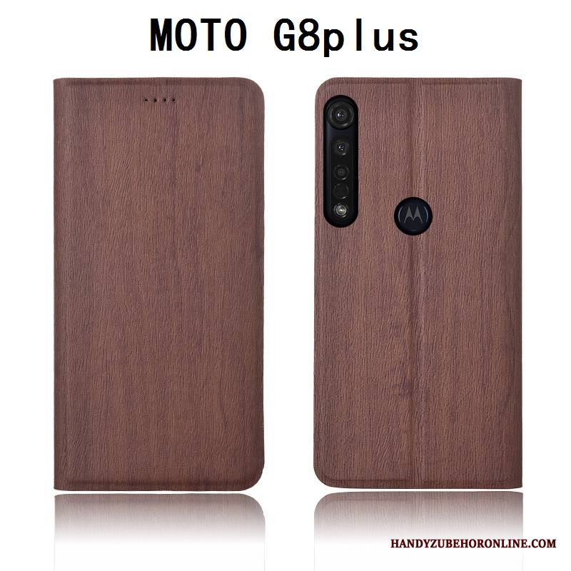 Moto G8 Plus Kuori All Inclusive Kotelo Kukkakuvio Suojaus Silikoni Nahkakotelo Pehmeä Neste
