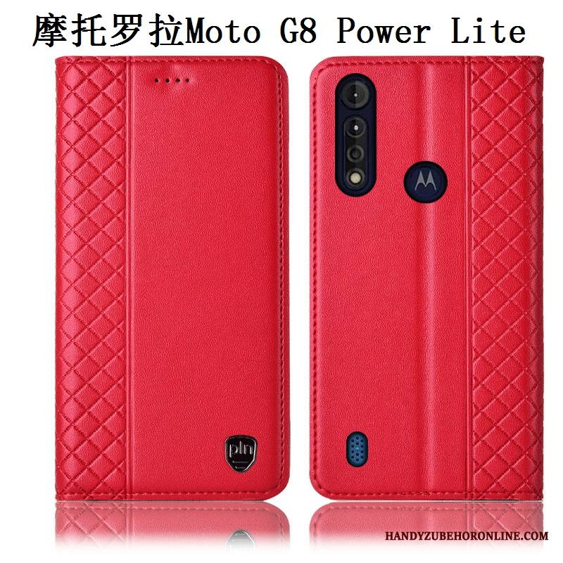 Moto G8 Power Lite Kuori Suojaus Murtumaton Kotelo Puhelimen Kuoret All Inclusive Aito Nahka