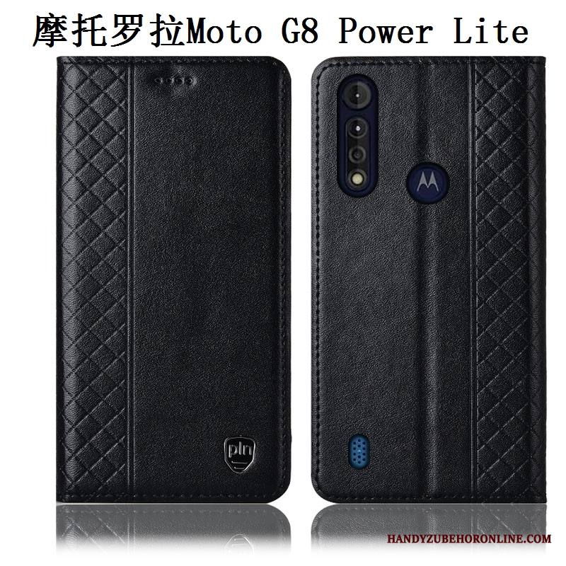 Moto G8 Power Lite Kuori Suojaus Murtumaton Kotelo Puhelimen Kuoret All Inclusive Aito Nahka