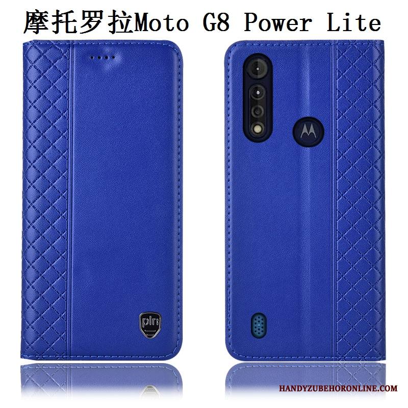 Moto G8 Power Lite Kuori Suojaus Murtumaton Kotelo Puhelimen Kuoret All Inclusive Aito Nahka