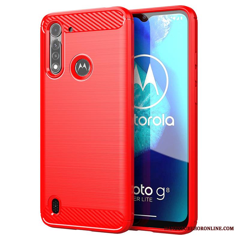 Moto G8 Power Lite Puhelimen Kuoret Musta Pehmeä Neste Ohut Kotelo Kuori
