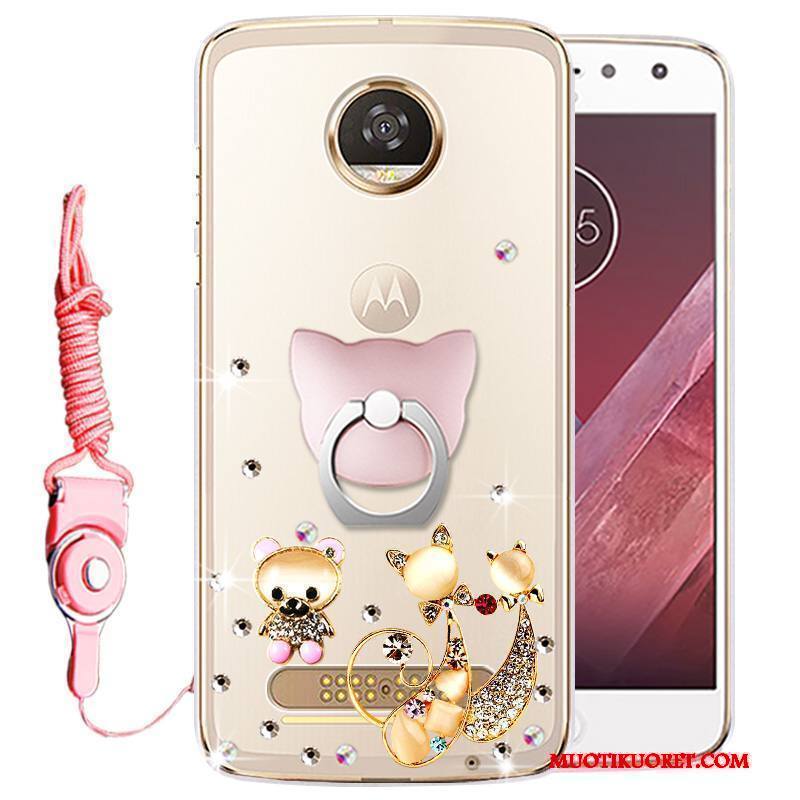 Moto Z Play Kuori Murtumaton Puhelimen Kuoret Silikoni Kulta Kotelo Strassi Suojaus