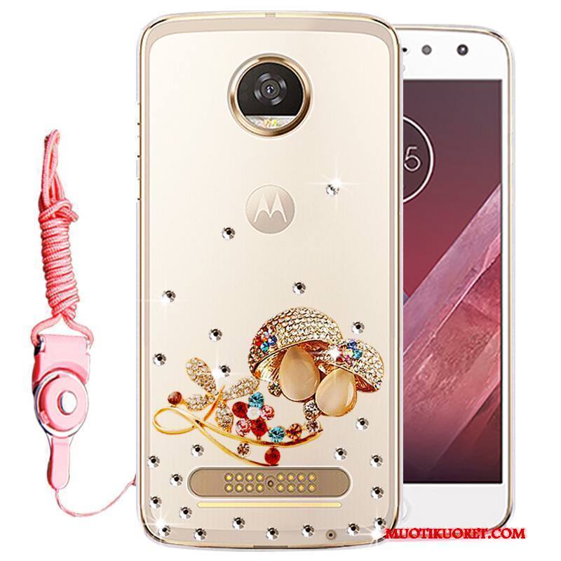 Moto Z Play Kuori Murtumaton Puhelimen Kuoret Silikoni Kulta Kotelo Strassi Suojaus