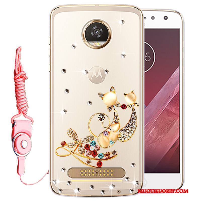 Moto Z Play Kuori Murtumaton Puhelimen Kuoret Silikoni Kulta Kotelo Strassi Suojaus