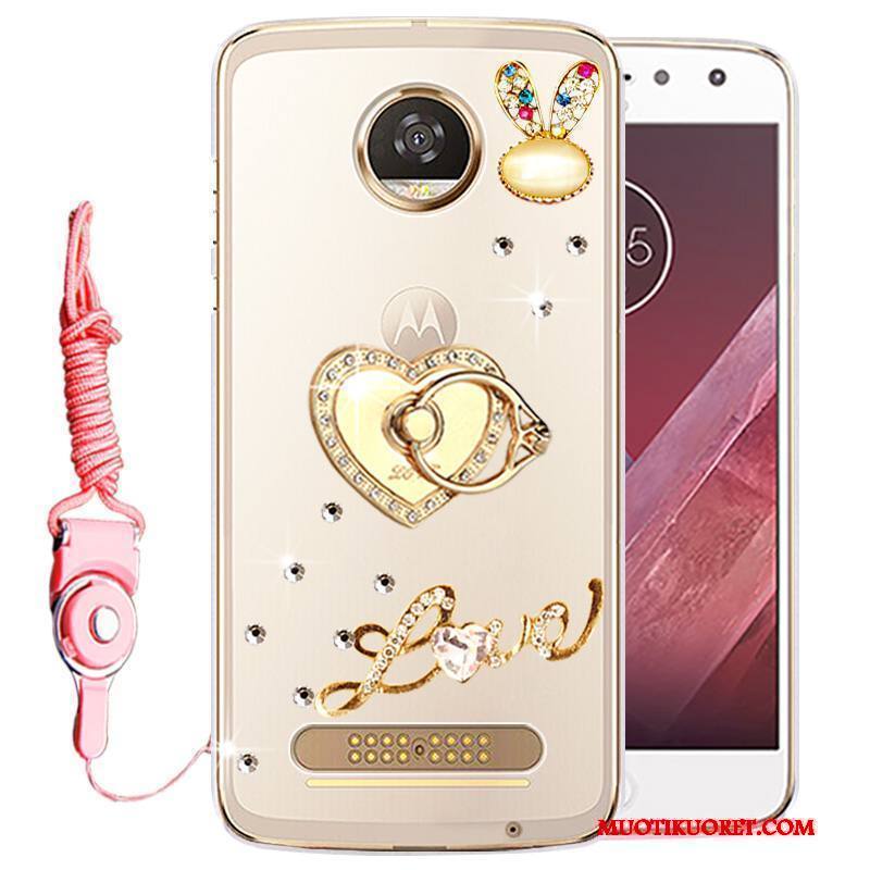 Moto Z Play Kuori Murtumaton Puhelimen Kuoret Silikoni Kulta Kotelo Strassi Suojaus