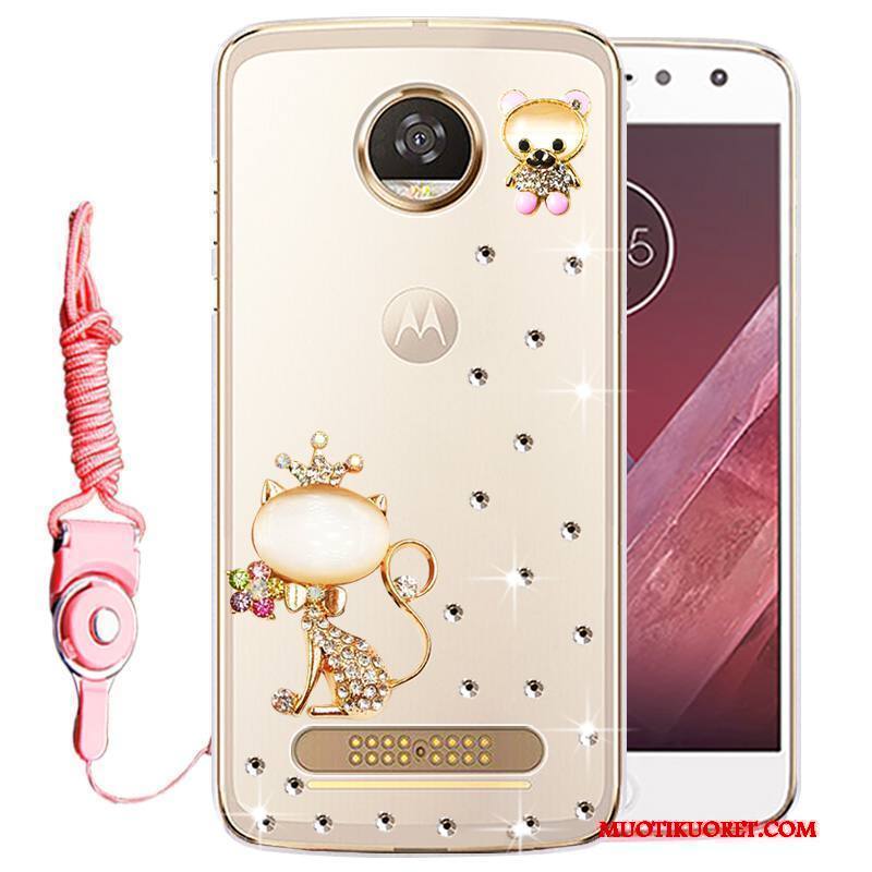 Moto Z Play Kuori Murtumaton Puhelimen Kuoret Silikoni Kulta Kotelo Strassi Suojaus
