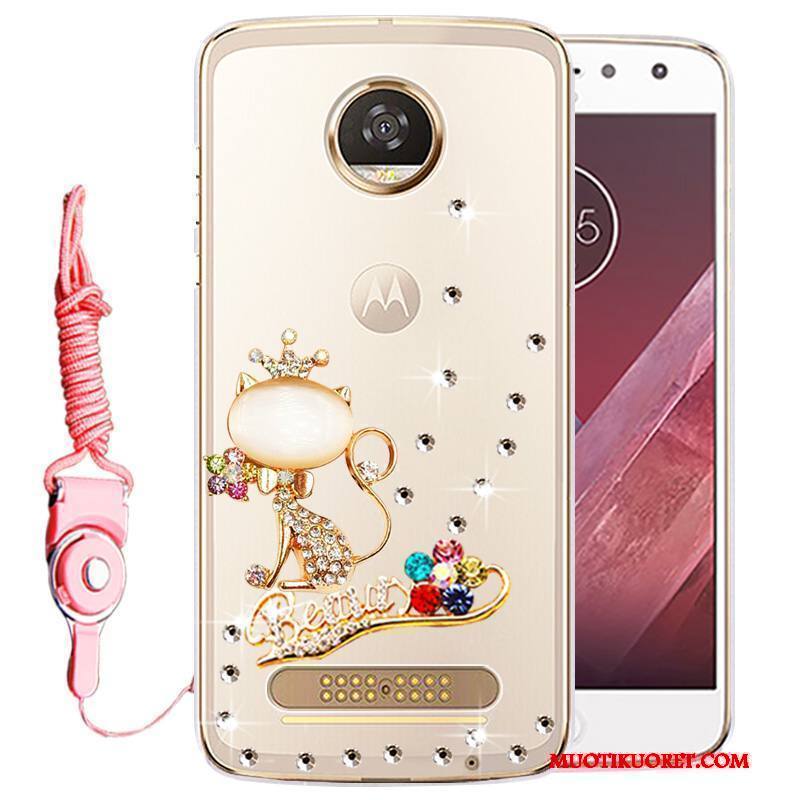 Moto Z Play Kuori Murtumaton Puhelimen Kuoret Silikoni Kulta Kotelo Strassi Suojaus