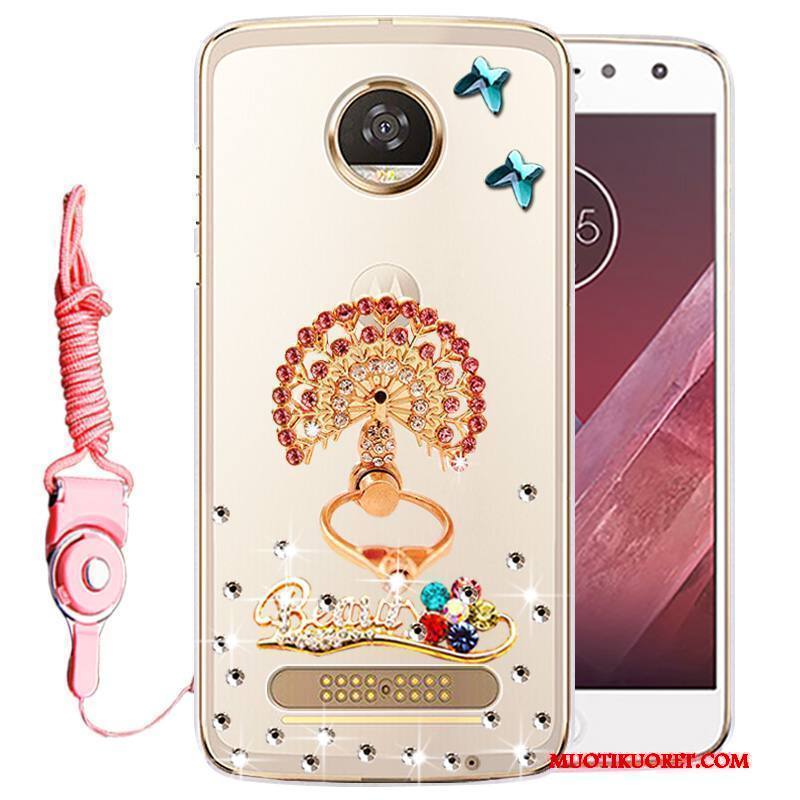 Moto Z Play Kuori Murtumaton Puhelimen Kuoret Silikoni Kulta Kotelo Strassi Suojaus