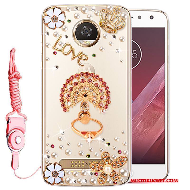 Moto Z Play Kuori Murtumaton Puhelimen Kuoret Silikoni Kulta Kotelo Strassi Suojaus