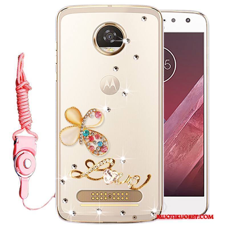 Moto Z Play Kuori Murtumaton Puhelimen Kuoret Silikoni Kulta Kotelo Strassi Suojaus