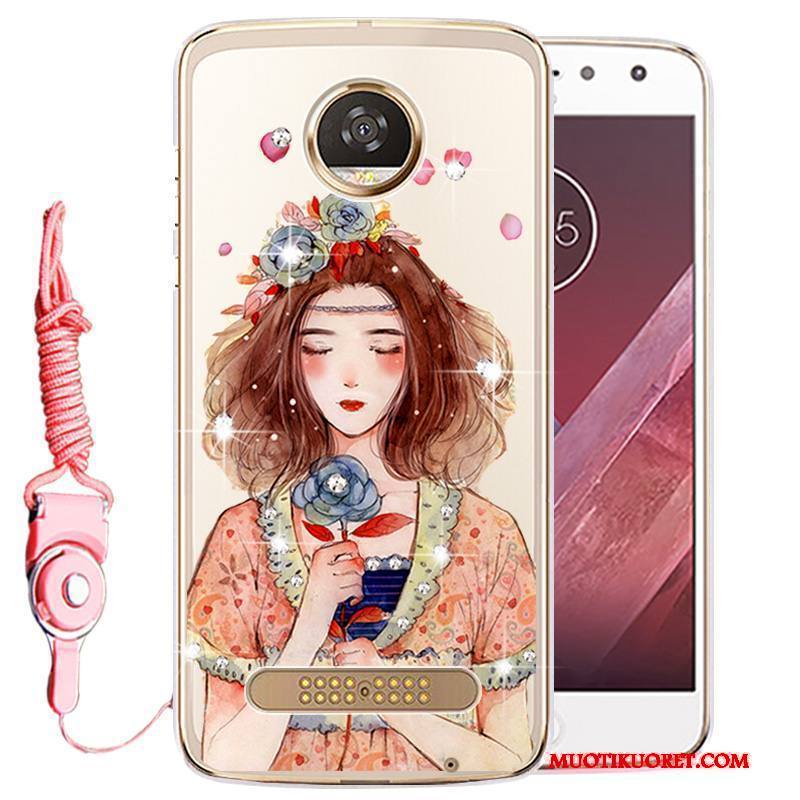 Moto Z Play Kuori Murtumaton Puhelimen Kuoret Silikoni Kulta Kotelo Strassi Suojaus